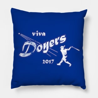 Viva Doyers 2017 Mexican Pride Vintage Los Angeles T-Shirt Pillow