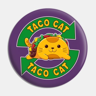 Taco Cat - Cute Kawaii Kitten Pin