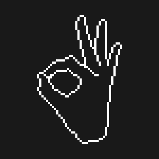 OK SIGN 8 BIT by encip