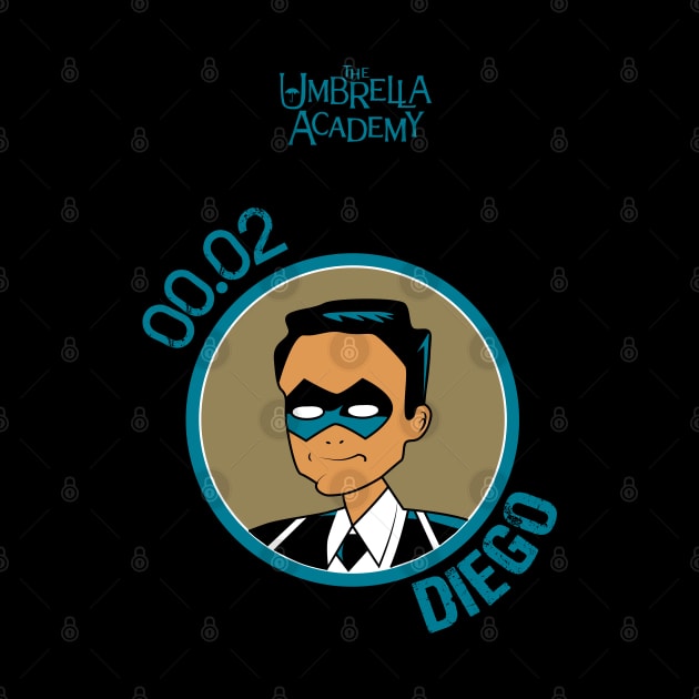 UMBRELLA ACADEMY: DIEGO CARTOON by FunGangStore