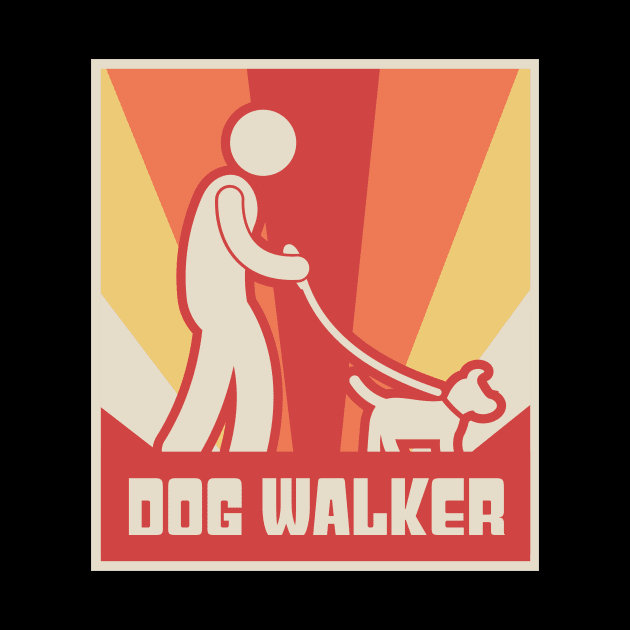 Funny Dog Walking Gift For Dog Walker by MeatMan