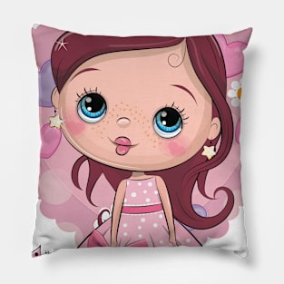 beautiful queen cute girls Pillow