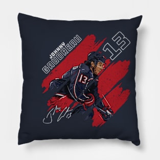 Johnny Gaudreau Columbus Stripes Pillow