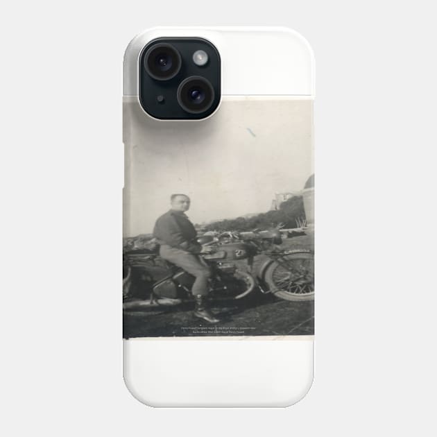 Henry Fussell dispatch rider North Africa 1942 Phone Case by Fussell Films