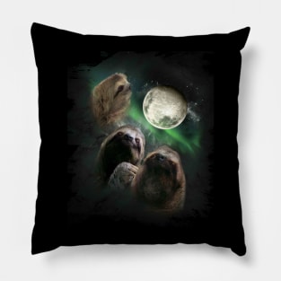 3 Sloth Moon Pillow