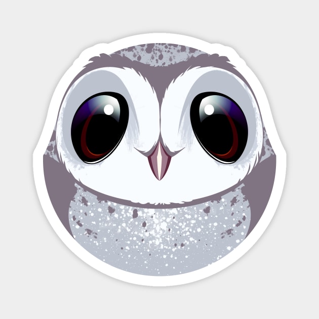 Bubble Barn Owl Magnet by eranfowler