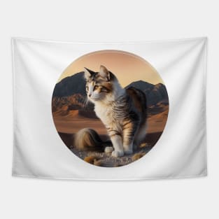 Unique Round Cat Designs: A Collection for Feline Lovers Tapestry