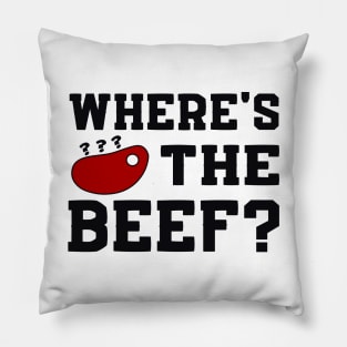 Where's the beef? Pillow