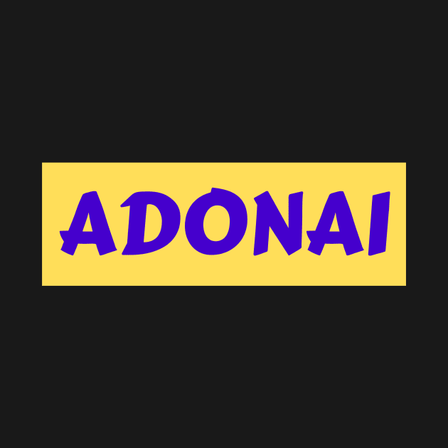 Adonai - Christian Typography by All Things Gospel