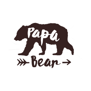 Papa Bear - Family Matching Shirts Pregnancy New Baby Fatherhood Reveal Announcement Gift Idea T-Shirt