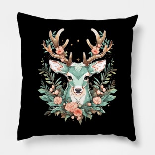 Cottagecore Deer Ugly Christmas Men Kids Women Christmas Pillow