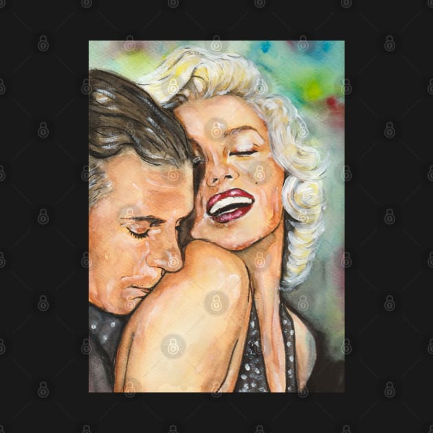Marilyn Monroe and Laurence Olivier by Svetlana Pelin