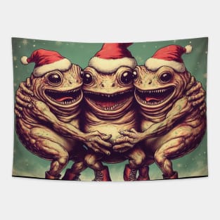 Festive Froggie Tapestry