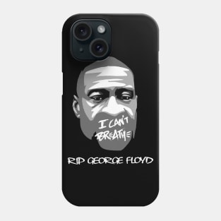 black lives master i cant breathe rip george floyd Phone Case