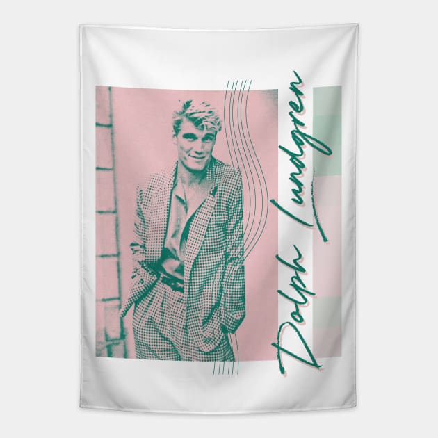 Dolph Lundgren / 80s Style Movie Fan Gift Tapestry by unknown_pleasures