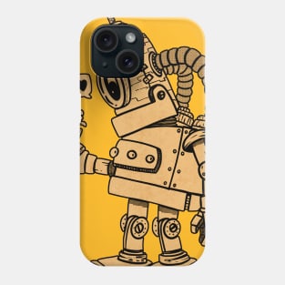 Robot yellow in love Phone Case