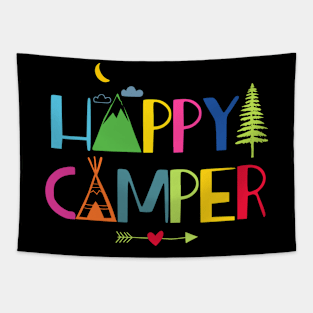 Arrow Camper Happy Summer Camp Camping Gift Men Women Kids Tapestry