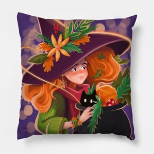 Autumn Witch Pillow