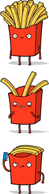 Fry Loss Kids T-Shirt by Raffiti