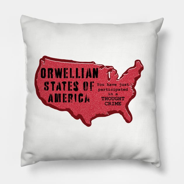 OSA Orwellian States of America Pillow by PelagiosCorner