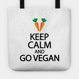 Keep calm and go vegan Tote