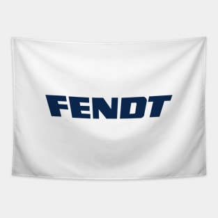 Fendt Logo Text blue Tapestry