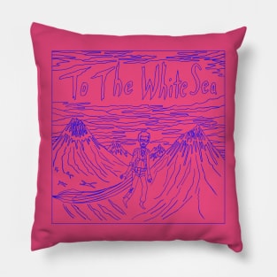 To the White Sea - Artwork (Blue) Pillow