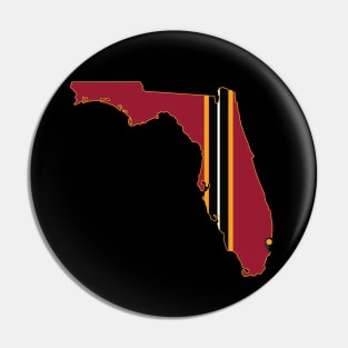 Miami Basketball Pin