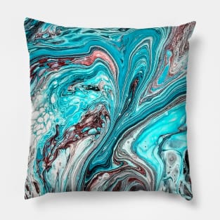 Blue Swirls Pillow