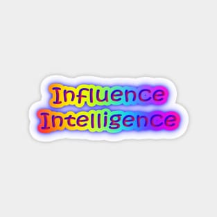 Influence Intelligence Retro Neon Rainbow Magnet