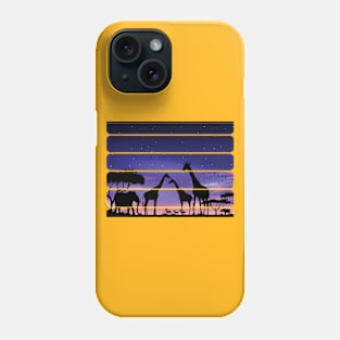 Savanne bei Nacht in Afrika Phone Case