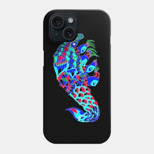 chinese pangolin kawaii pet in ecopop pattern aesthetics Phone Case