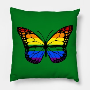 Rainbow Butterfly Pillow