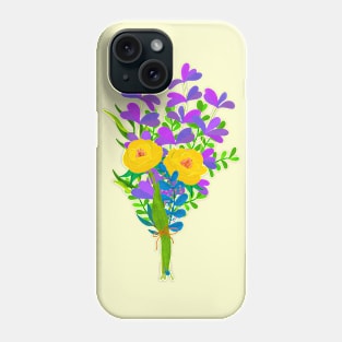 Lavender and Rose Bouquet Phone Case