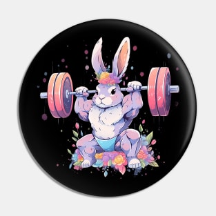 bunny at gym Pin