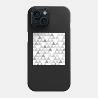 Grey triangle mosaic pattern Phone Case