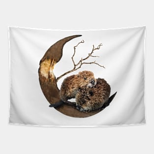 North American beaver Tapestry