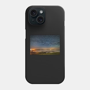 Port Eynon Bay and Horton at night Phone Case