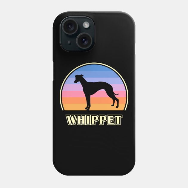 Whippet Vintage Sunset Dog Phone Case by millersye