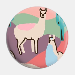 Llama Life: Desert Edition Pin