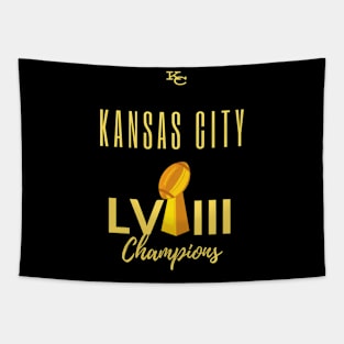 Kansas City LVIII Championship Tee Tapestry