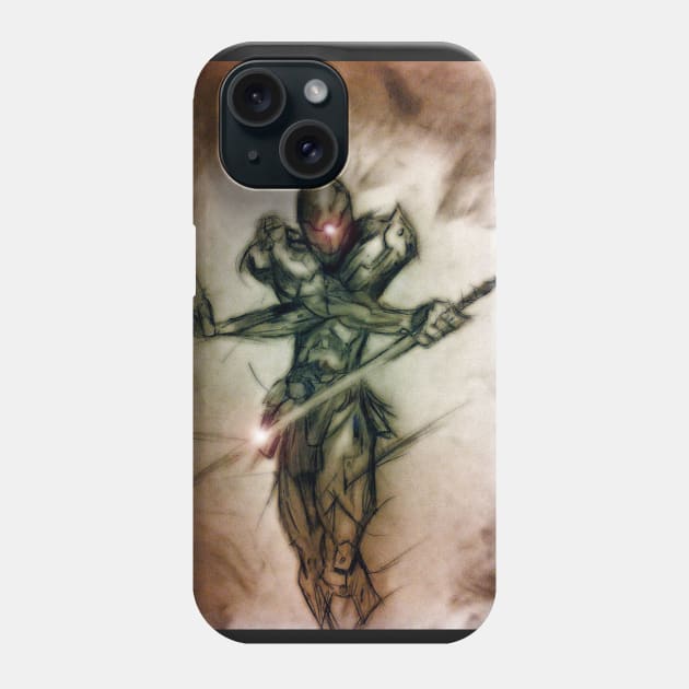 Gray Fox Ninja Phone Case by Art Of Lunatik