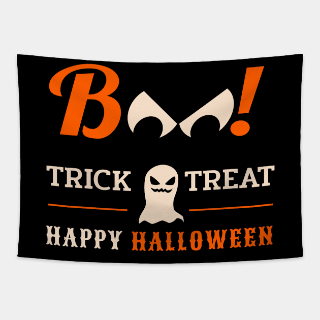 BOO! - A happy Halloween Design Tapestry by SPAZE