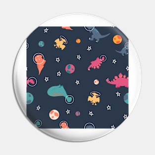 Dinos in Space Pin