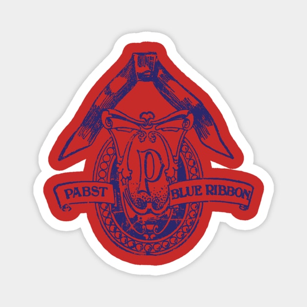 Pabst Blue Ribbon Magnet by MindsparkCreative