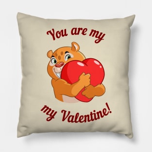 friendly sabertooth tiger with qoute Pillow