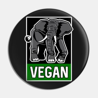 Vegan Fitness Elephant Pin