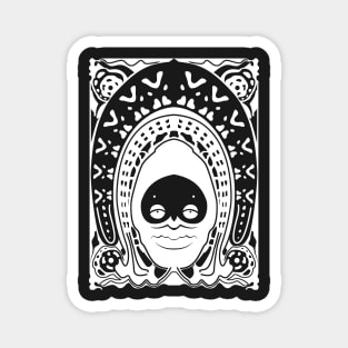 Grimoire Noir (White on Black) Magnet