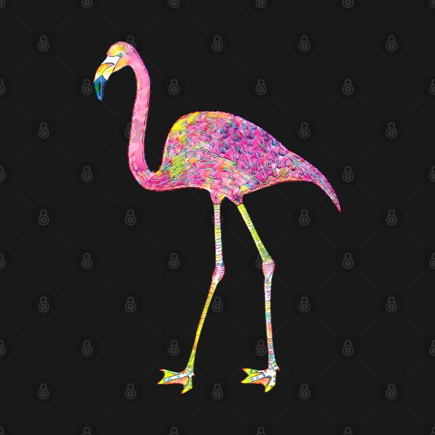 Flamingo Mosaic by Rosemarie Guieb Designs