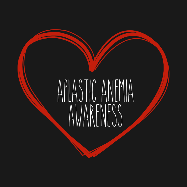 Aplastic Anemia Awareness Heart Support by MerchAndrey